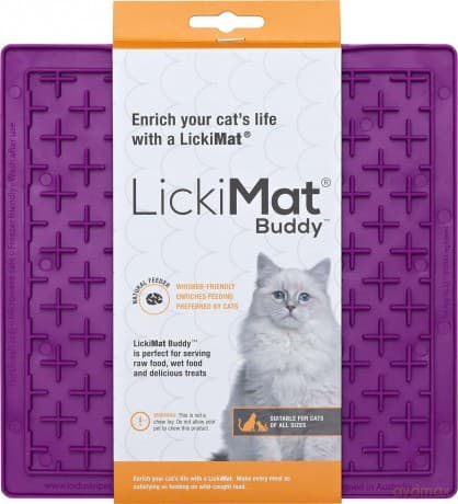 LICKIMAT Cat Buddy Purple 20X20