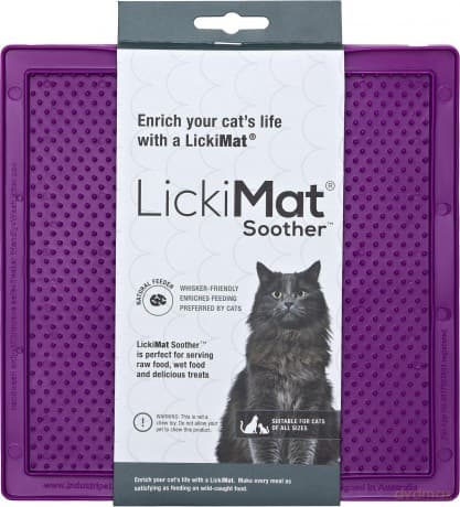 LICKIMAT Cat Soother Purple 20X20Cm