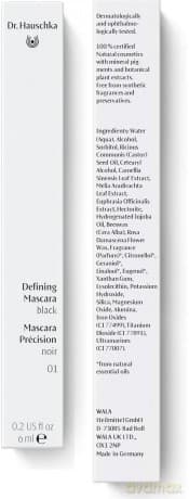 Dr. Hauschka - Defining Mascara 01 Black 6 ml