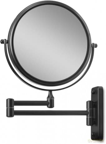 Gillian Jones - Double-Sided Wall Mirror w. x10 Magnification - Black