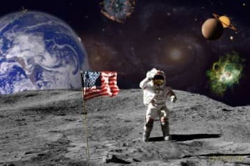 Lądowanie Na Księżycu - Kosmonauta