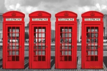 Londyn Budki Telefoniczne