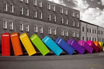 Londyn Budki Telefoniczne