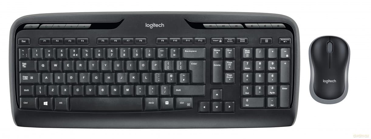 Logitech - Wireless Combo MK330 Mouse + Keyboard - Nordic Layout