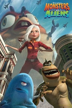 Monsters Vs Aliens (Movie Poster)