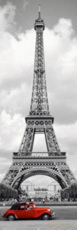 Paris - Red Car - Wieża Eiffla