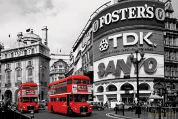 Piccadilly Circus (London Red Buses)