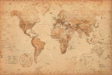 World Map Ye Olde