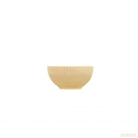 Aida - Life in Colour - Confetti - Mustard bowl w/relief porcelain (13387)