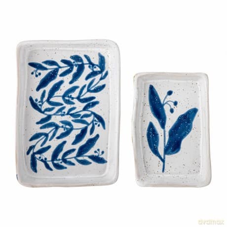 Bloomingville - Aurora Tray, Blue, Stoneware (82058188)