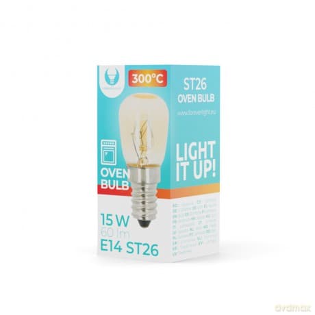Żarówka do piekarnika E14 ST26 15W 230V 60lm 300° Forever Light