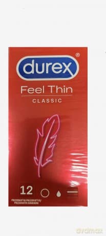 DUREX Feel Thin Prezerwatywy Classic 1op.-12szt