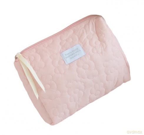 ECARLA Kosmetyczka prostokątna - różowa KS99