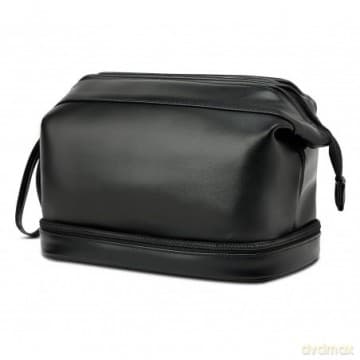 ECARLA Kosmetyczka rozkładana dwupoziomowa - czarna (KS106CZ) 1szt