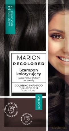 MARION Recolored Szampon koloryzujący nr 3.1 Czarna Kawa (4-8 myć) 35 ml