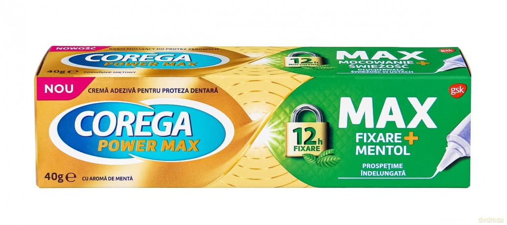 GSK COREGA Max Mocowanie + Świeżość 40 g&
