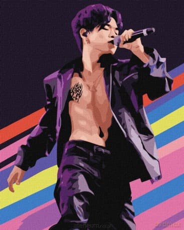 Malowanie po numerach - Melodia głosu 40x50 cm