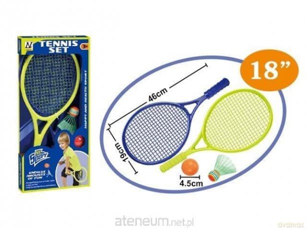 Tenis z rakietkami + piłka + lotka