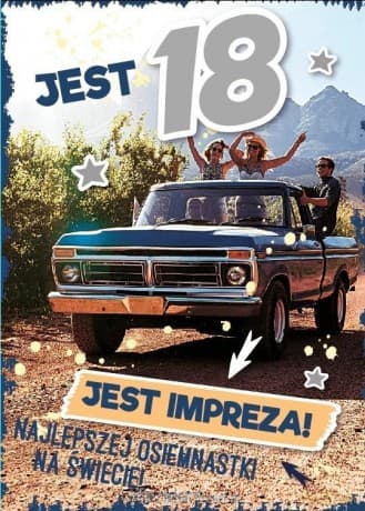 Karnet Urodziny Osiemnastka GM-589