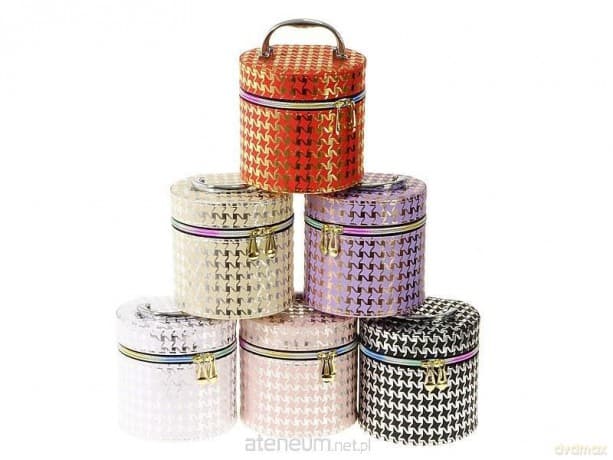 Kuferek S z lusterkiem na zamek 14x13x14 cm MIX