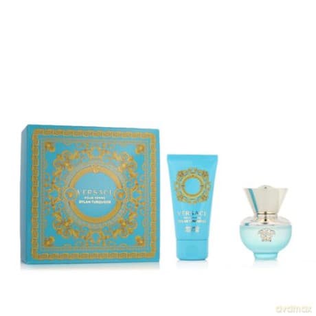 Versace Set(Dylan Turquoise Woda toaletowa 30ml + Perfumed Body Gel 50ml)