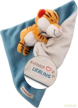 NICI Przytulanka pocieszyciel 22x22cm z pluszowym tygryskiem 12cm "Kleiner Liebling"