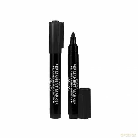 Marker Permanentny Okrągły Czarny Starpak 524583