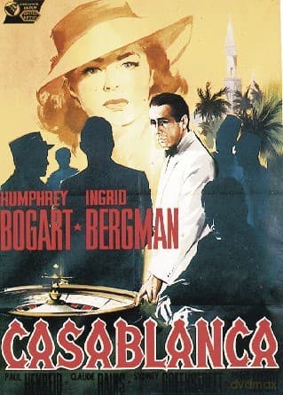 Casablanca - Humphrey Bogart, Ingrid Bergman