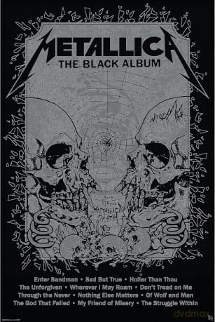 METALLICA - Poster Maxi 91.5x61 - Black Album