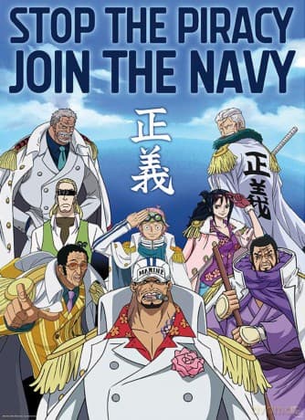 ONE PIECE - Poster Chibi 52x38 - Marine Army