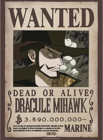 ONE PIECE - Poster Chibi 52x38 - Wanted Mihawk Wano