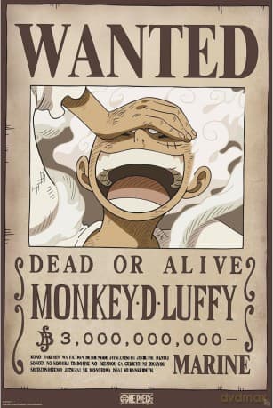 ONE PIECE - Plakat / Poster Maxi 91.5x61 - Wanted Luffy Wano