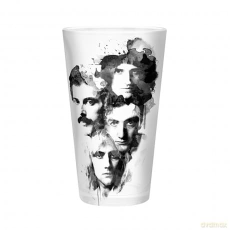 QUEEN - Large Glass - 400ml - Faces - box