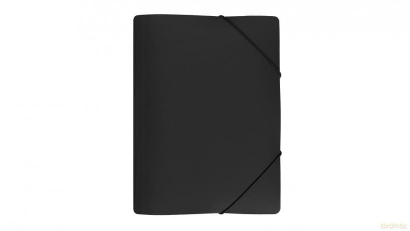 Teczka A4 z gumką szeroka - SP czarna