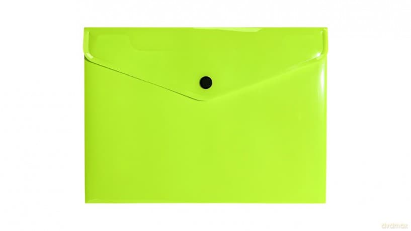 Teczka A5 kopertowa PP neon żółty