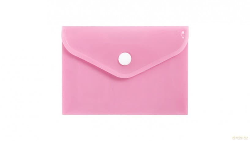 Teczka A7 kopertowa PP pastel różowy