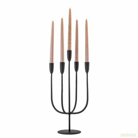 Bloomingville - Izma Candle Holder, Black, Metal (82066242)