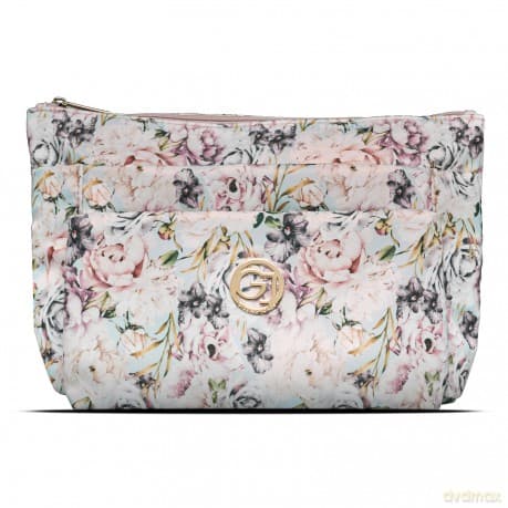 Gillian Jones - 3-room cosmetic bag - Rose flowerprint