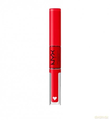 NYX Professional Makeup - Shine Loud High Pigment Lip Shine - Rebel In Red