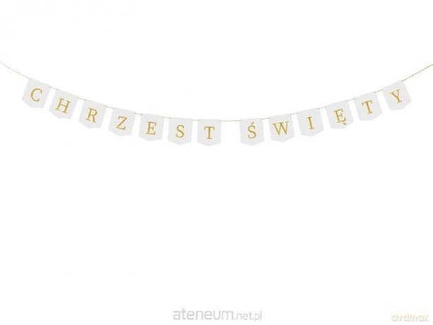 Baner Chrzest Święty biały 2m