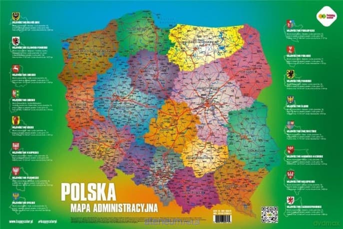 Plansza edukacyjna Mapa Polski