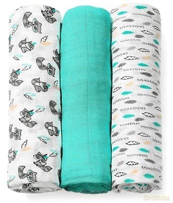 Pieluszki Bambusowe Szmaragdowe Babyono