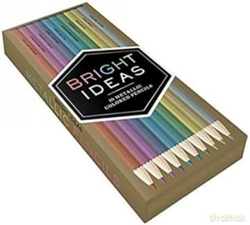Bright Ideas Metallic Colored Pencils: 10 Colored Pencils - Chronicle Books