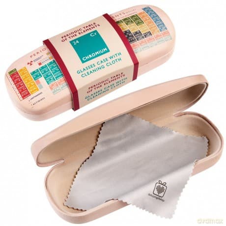 dotcomgiftshop Hardshell Glasses Case & Cleaning Cloth - Choice Of Design (Periodic Table)