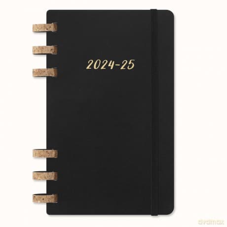 Moleskine Academic Monthly Planner 2024-2025, Weekly and Monthly 12-Month Planner, University Agenda with Soft Cover, Black Color, Large Format 15 x 21 cm