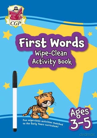 New First Words Wipe-Clean Activity Book for Ages 3-5 (with pen) (CGP Reception Activity Books and Cards) - CGP Books