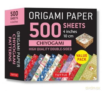 Origami Paper 500 sheets Chiyogami Patterns 4 (10 cm): High-Quality Double-Sided Origami Papers Printed with 12 Different Patterns: Tuttle ... with ... with 12 Different Illustrated Patterns