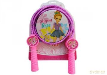 Skakanka sznurkowa różowa 4076 Lean Toys