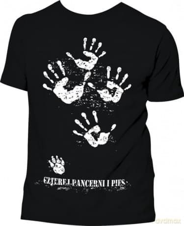 Koszulka Czterej pancerni i pies (odciski rąk i łapy psa) - XL