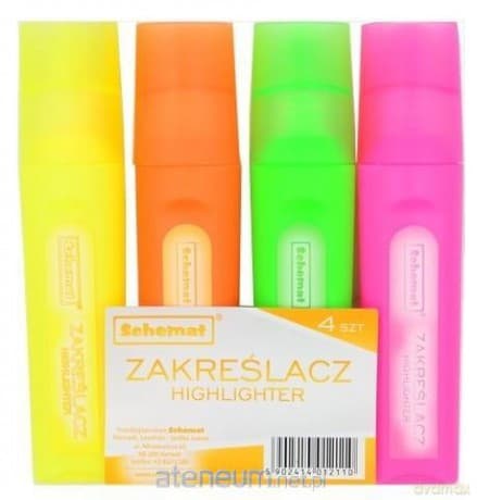 Zakreślacze 4 kolory